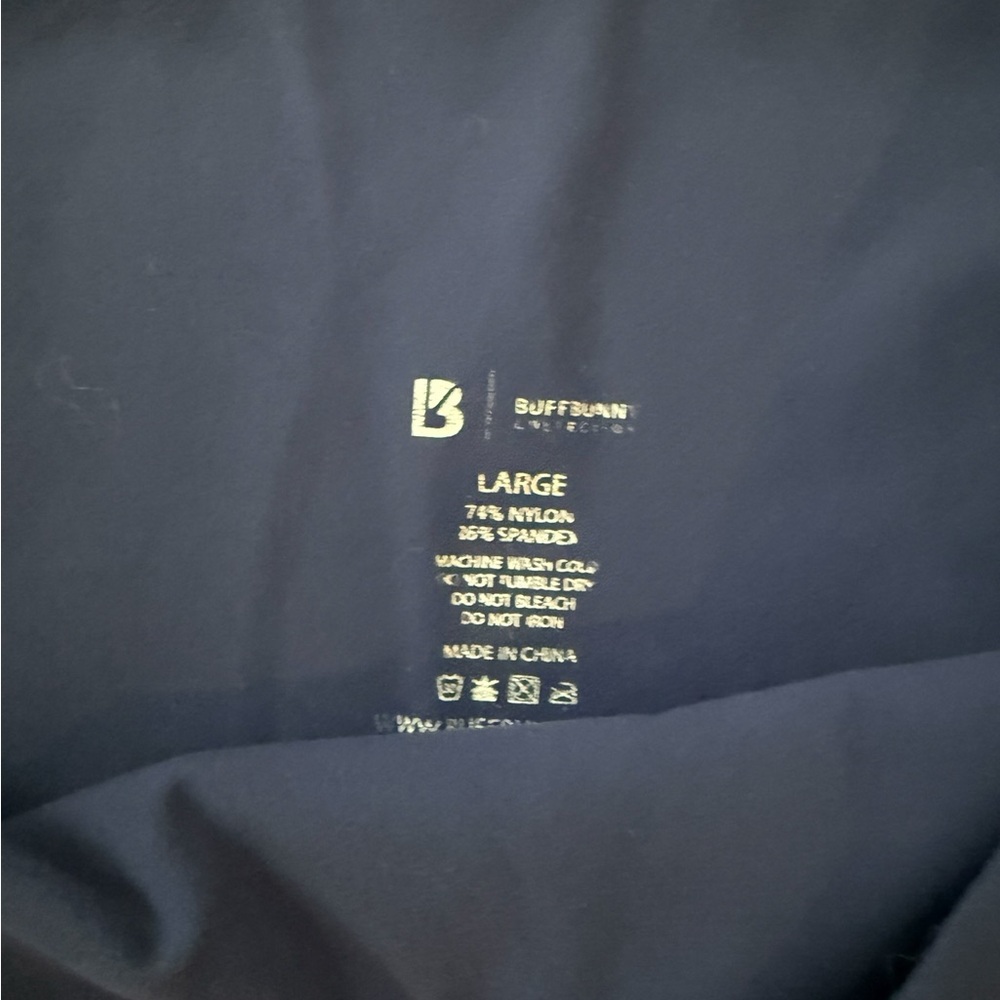 Buffbunny Leggings 25" Women Large Blue High Waisted Athletic Gym Yoga Pants - Picture 2 of 4